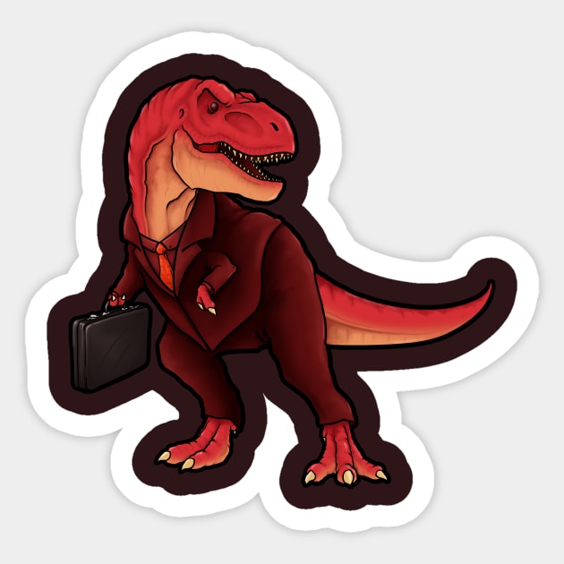 Suitasaurus Sticker by cultcreations